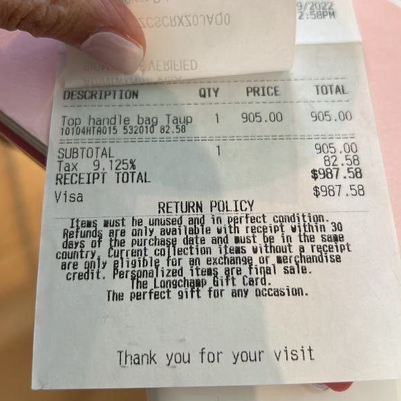 Longchamp mailbox medium satchel in taupe - Picture 7 of 7